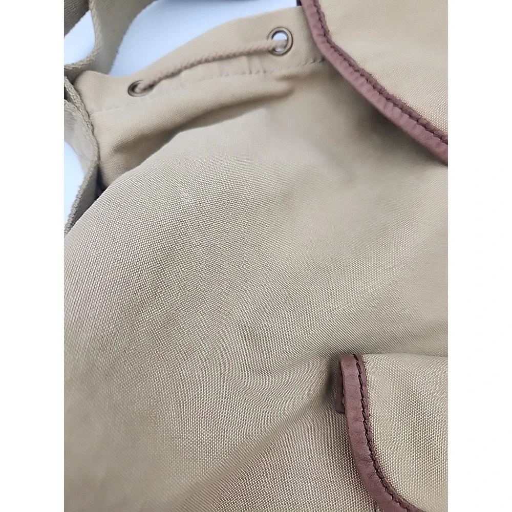 Ralph Lauren Denim & Supply Khaki Green Canvas Shoulder Bag‎ With Leather Accent